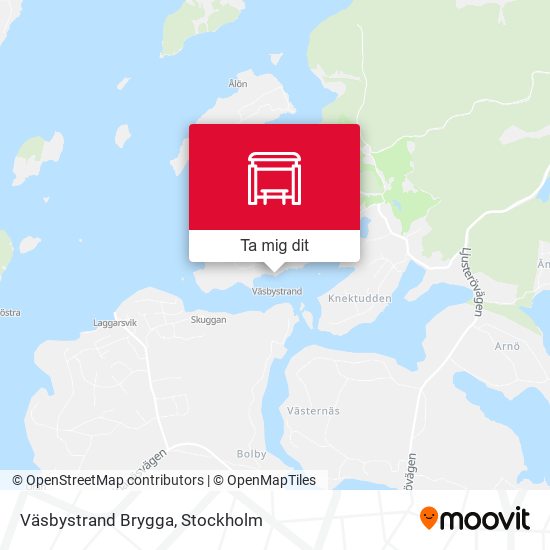 Väsbystrand Brygga karta