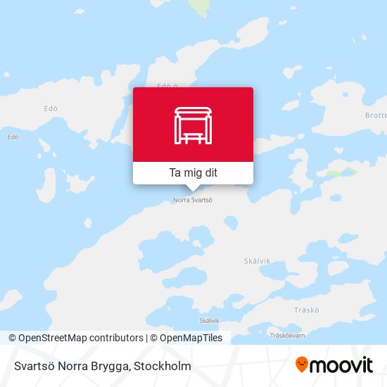 Svartsö Norra Brygga karta