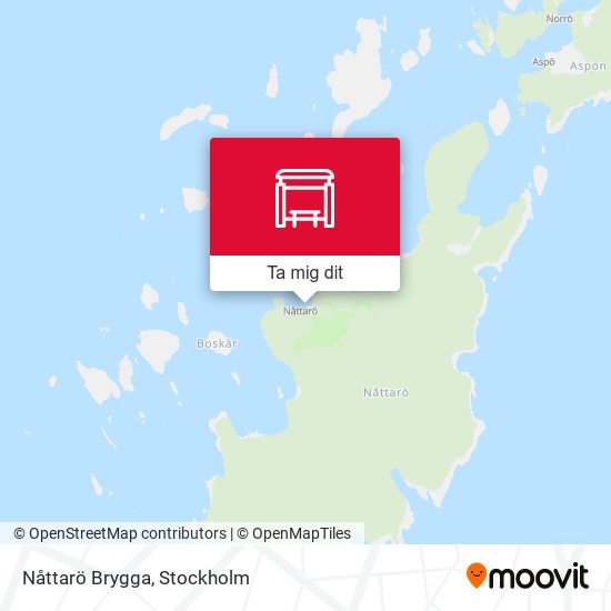 Nåttarö Brygga karta