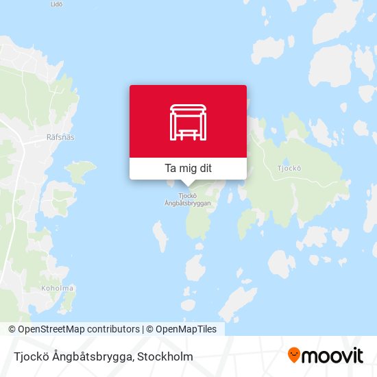 Tjockö Ångbåtsbrygga karta