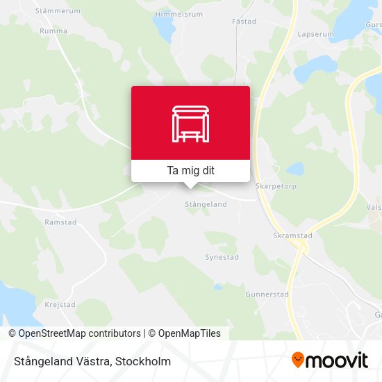 Stångeland Västra karta
