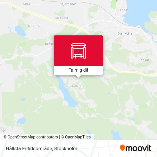Hållsta Fritidsområde karta