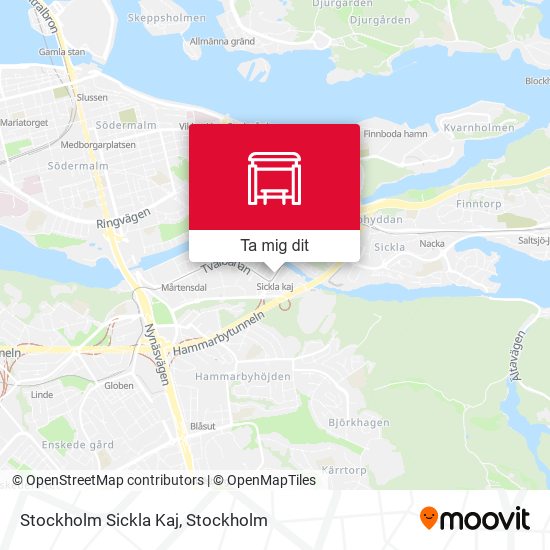 Stockholm Sickla Kaj karta