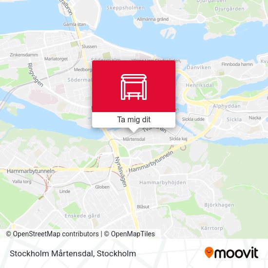 Stockholm Mårtensdal karta