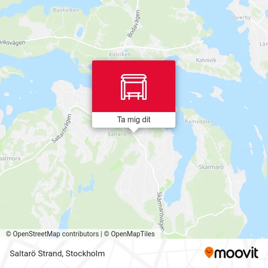 Saltarö Strand karta