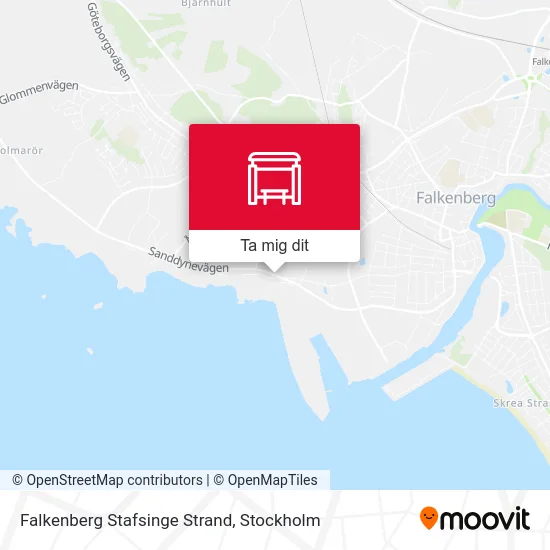 Falkenberg Stafsinge Strand karta