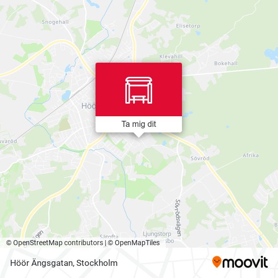 Höör Ängsgatan karta