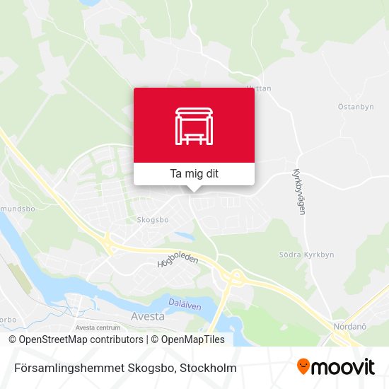 Församlingshemmet Skogsbo karta