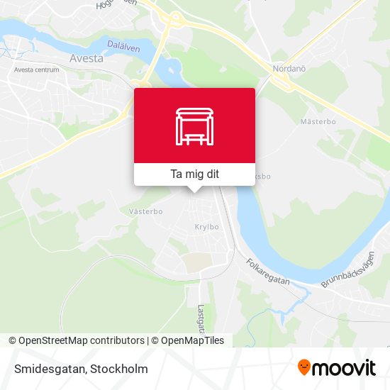 Smidesgatan karta