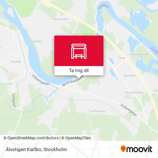 Älvstigen Karlbo karta
