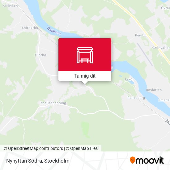 Nyhyttan Södra karta