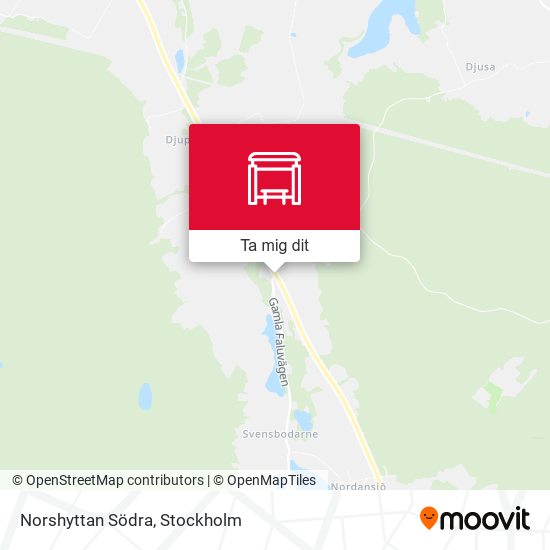 Norshyttan Södra karta