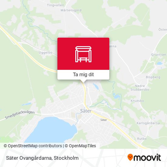 Säter Ovangårdarna karta