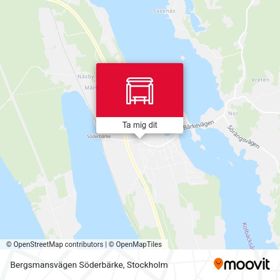 Bergsmansvägen Söderbärke karta