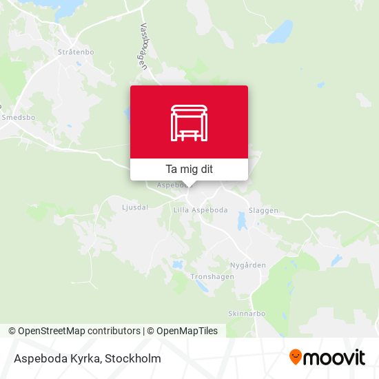 Aspeboda Kyrka karta