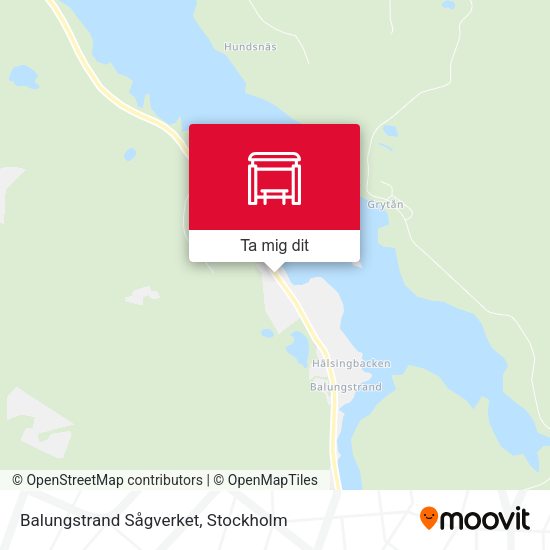 Balungstrand Sågverket karta