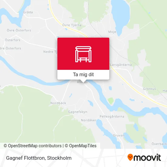 Gagnef Flottbron karta
