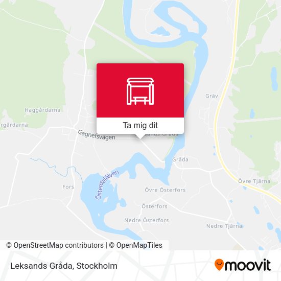 Leksands Gråda karta