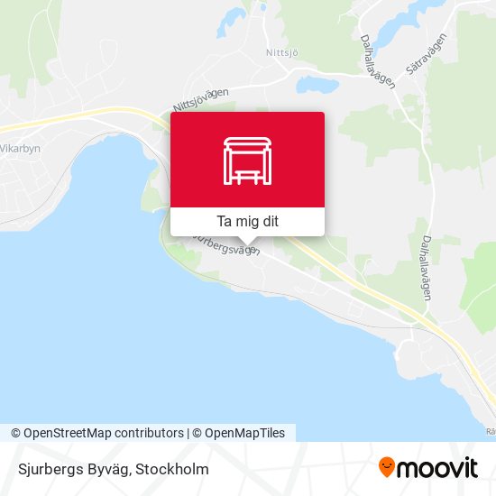 Sjurbergs Byväg karta
