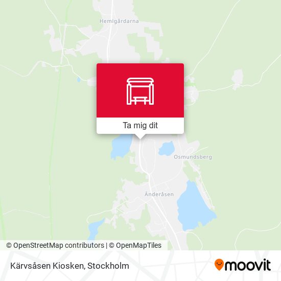 Kärvsåsen Kiosken karta