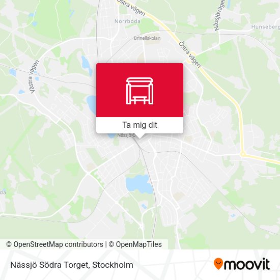 Nässjö Södra Torget karta