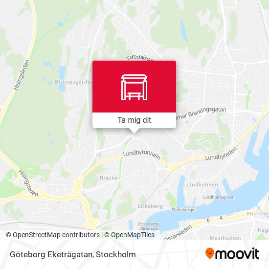 Göteborg Eketrägatan karta