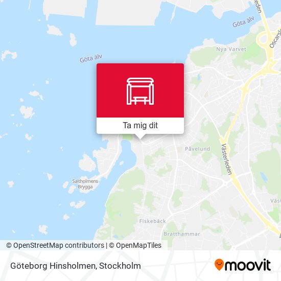 Göteborg Hinsholmen karta