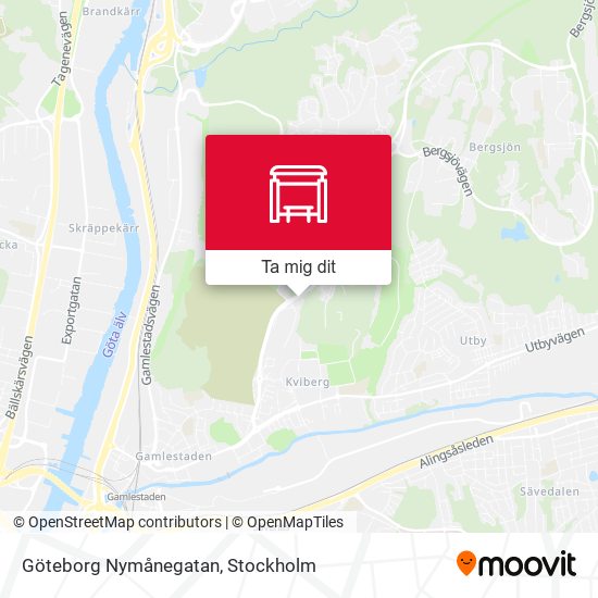 Göteborg Nymånegatan karta