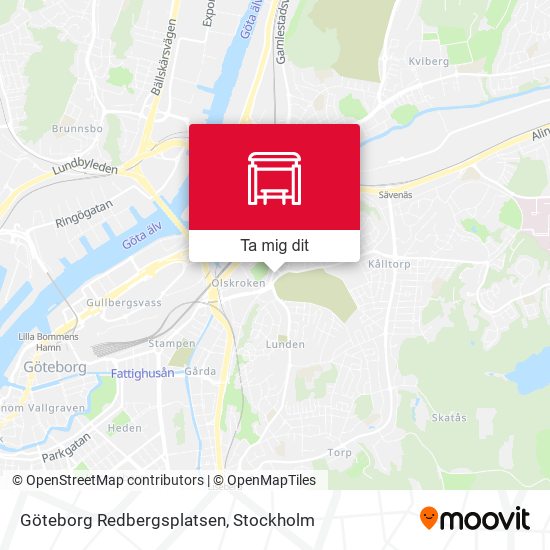 Göteborg Redbergsplatsen karta