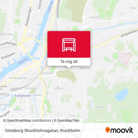 Göteborg Stockholmsgatan karta