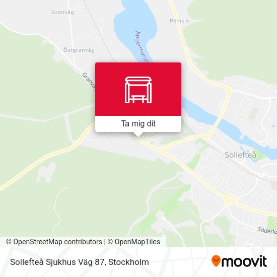 Sollefteå Sjukhus Väg 87 karta