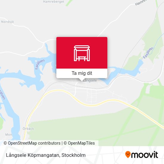Långsele Köpmangatan karta
