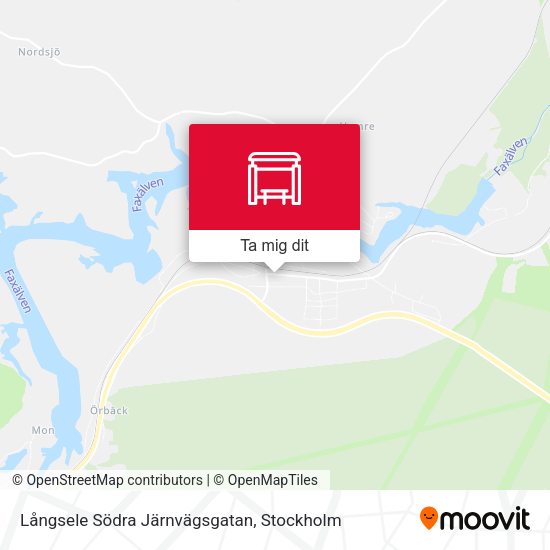 Långsele Södra Järnvägsgatan karta
