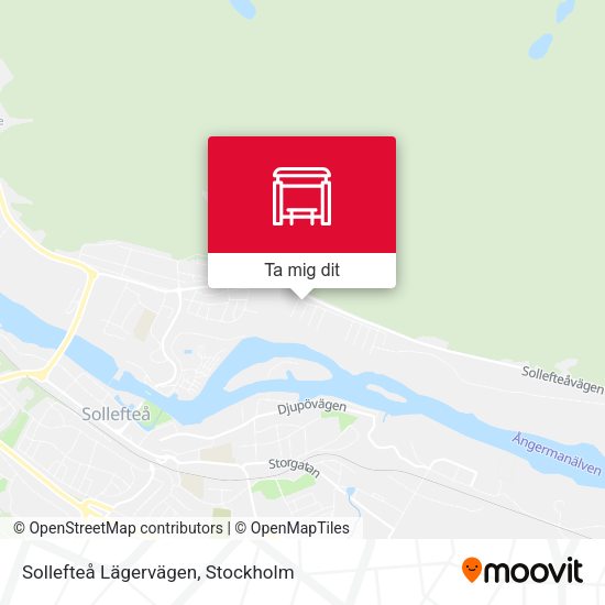 Sollefteå Lägervägen karta