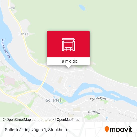 Sollefteå Linjevägen 1 karta