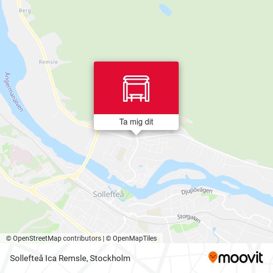 Sollefteå Ica Remsle karta