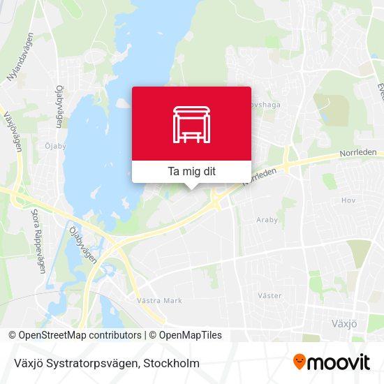 Växjö Systratorpsvägen karta