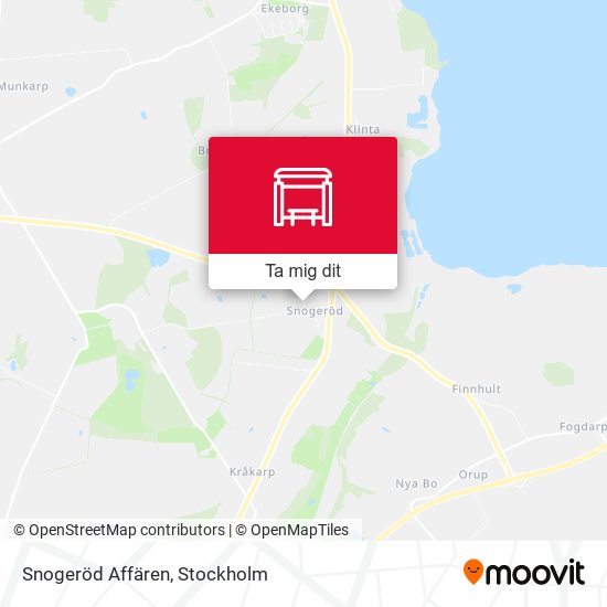 Snogeröd Affären karta