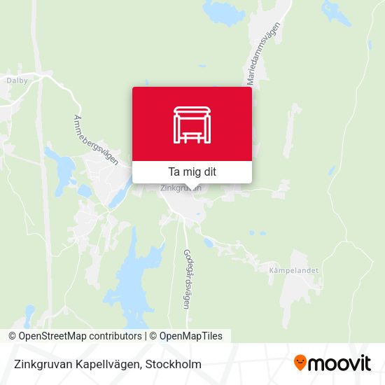 Zinkgruvan Kapellvägen karta