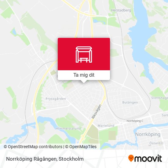 Norrköping Rågången karta