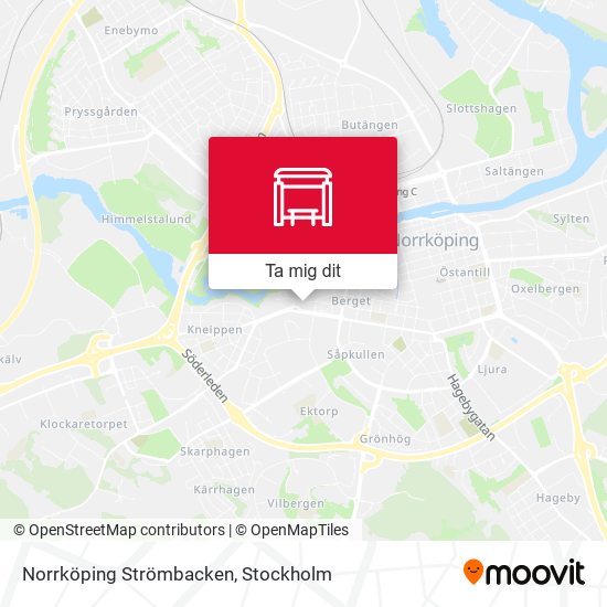 Norrköping Strömbacken karta