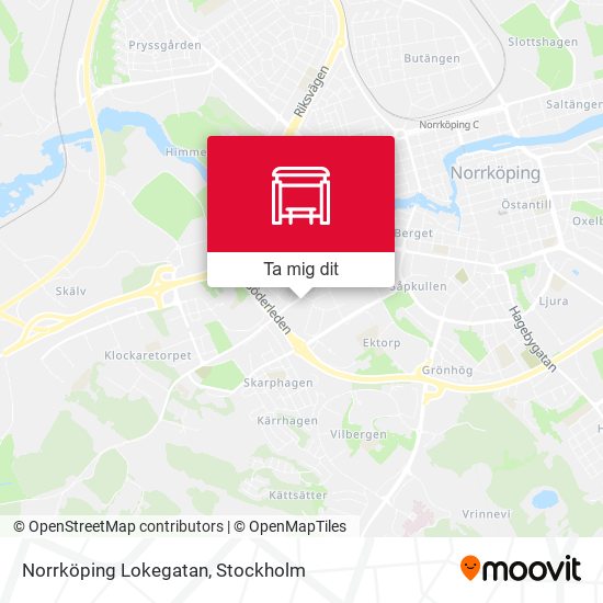 Norrköping Lokegatan karta