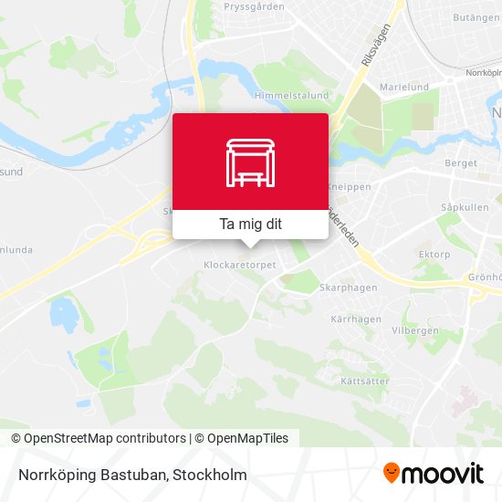 Norrköping Bastuban karta