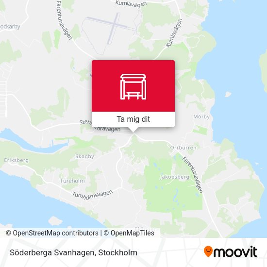 Söderberga Svanhagen karta
