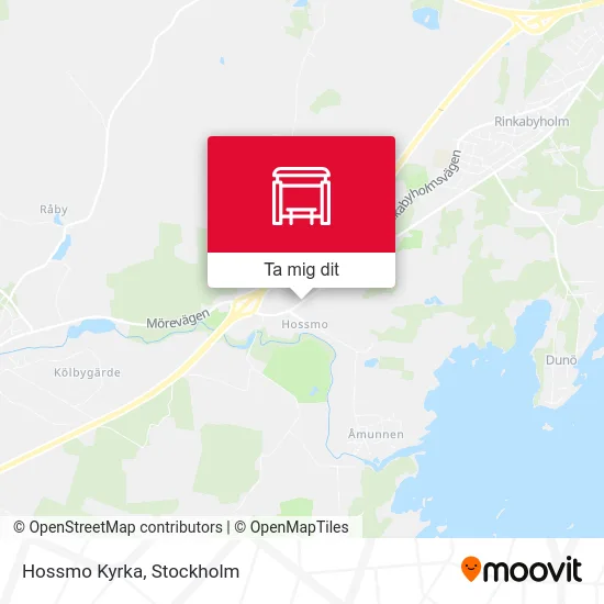 Hossmo Kyrka karta
