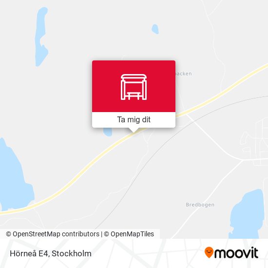 Hörneå E4 karta