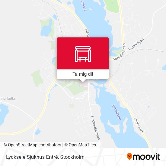 Lycksele Sjukhus Entré karta