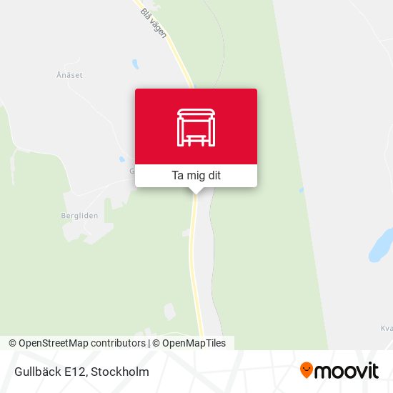 Gullbäck E12 karta