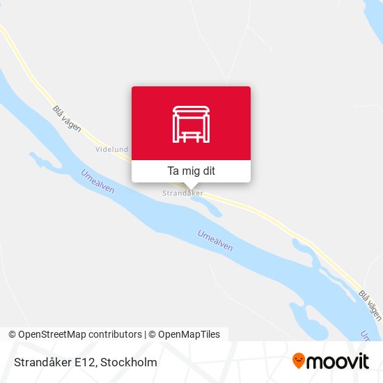 Strandåker E12 karta