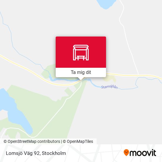 Lomsjö Väg 92 karta